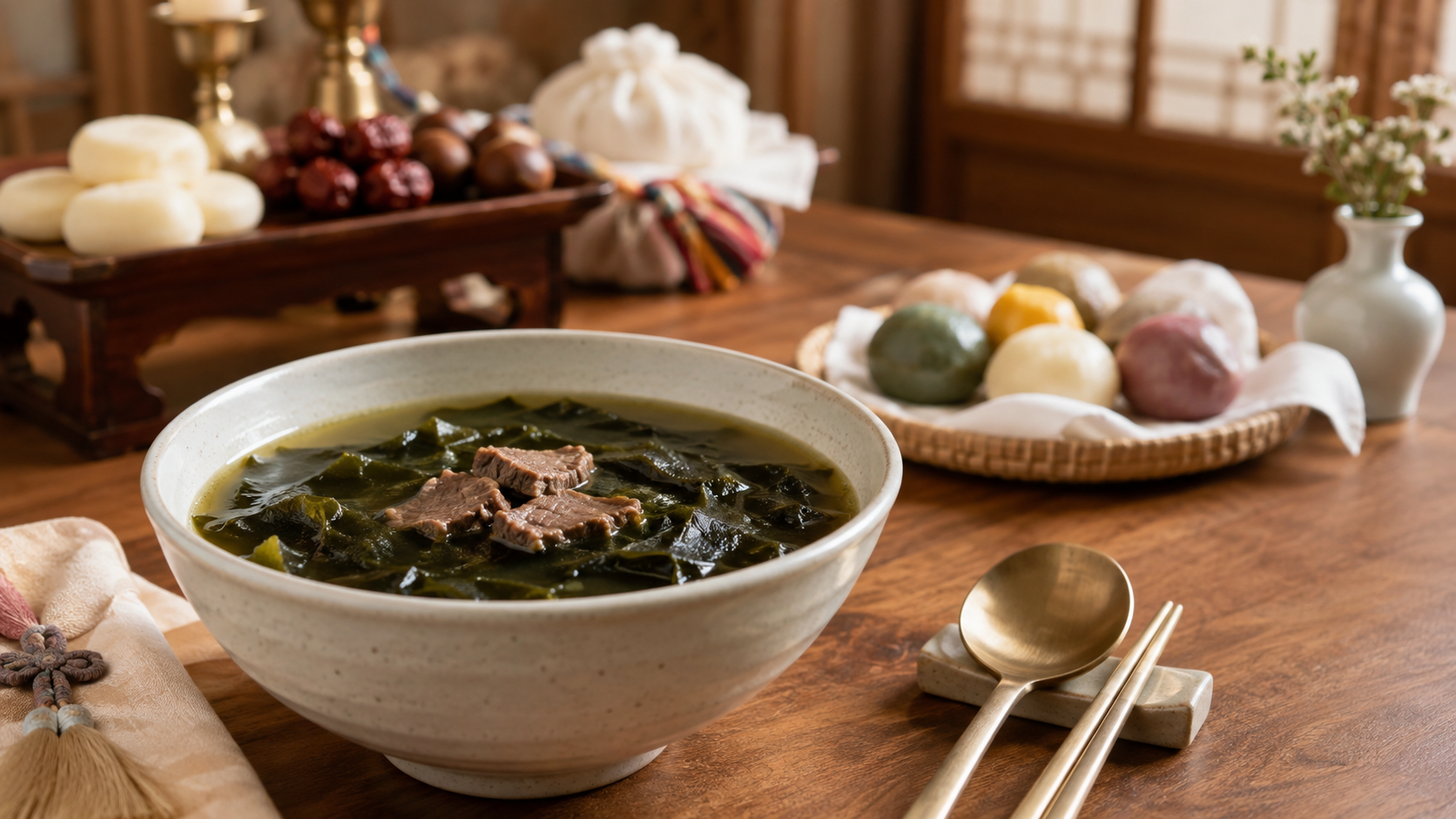 생일미역국 사진