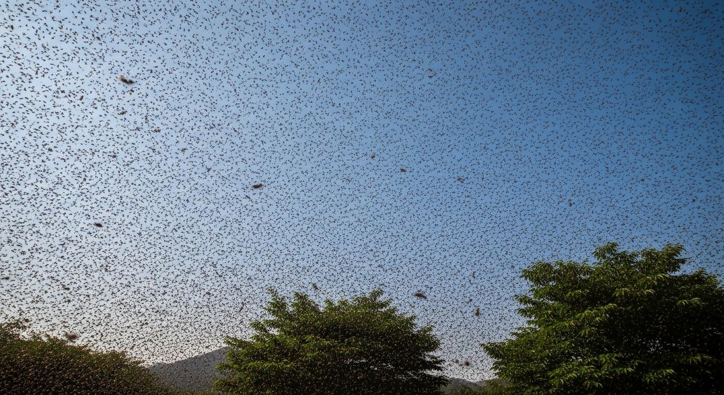 계양산 러브버그 떼