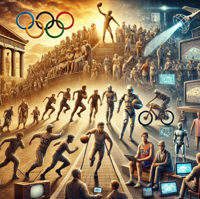 고대 스포츠의 탄생부터 현대의 스포츠의 역사를 그려주고 있다