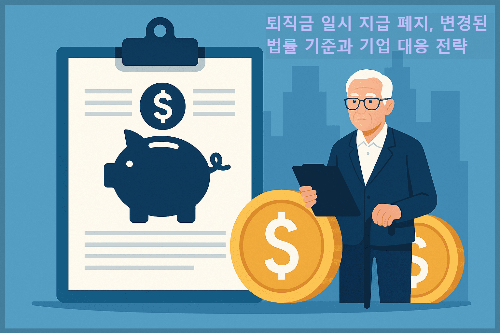퇴직금 일시 지급 폐지, 변경된 법률 기준과 기업 대응 전략