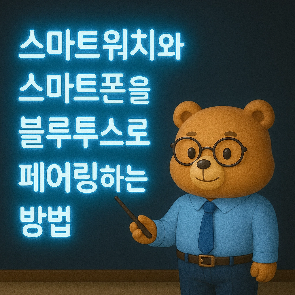 스마트워치와 스마트폰을 블루투스로 페어링하는 방법