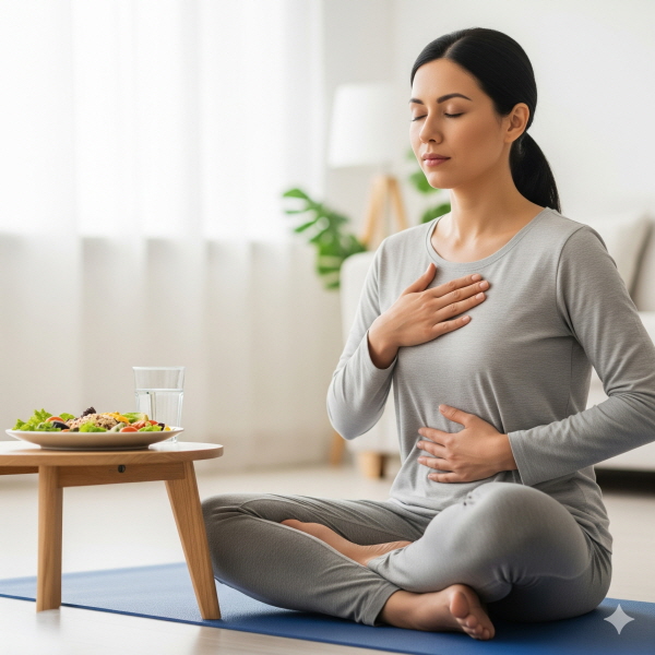 식사 전 60초 복식호흡/gemini