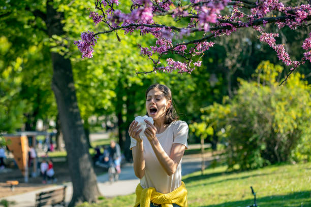 비염에 걸린 성인