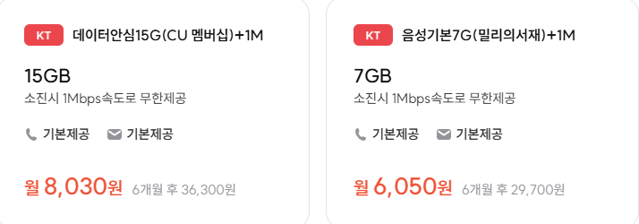 프리티 모바일 알뜰폰 요금제