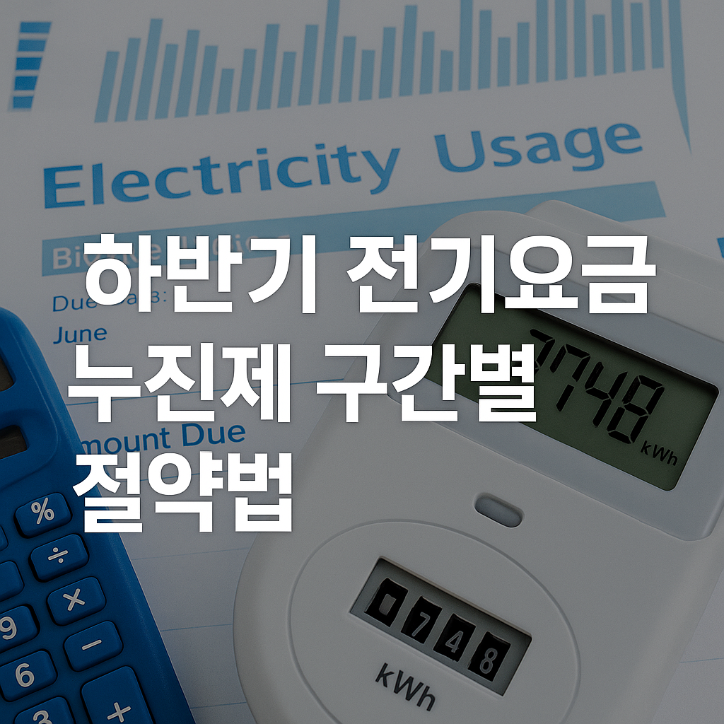 2025 하반기 전기요금 누진제 절약법