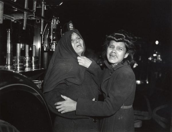 Tenement fire by Weegee