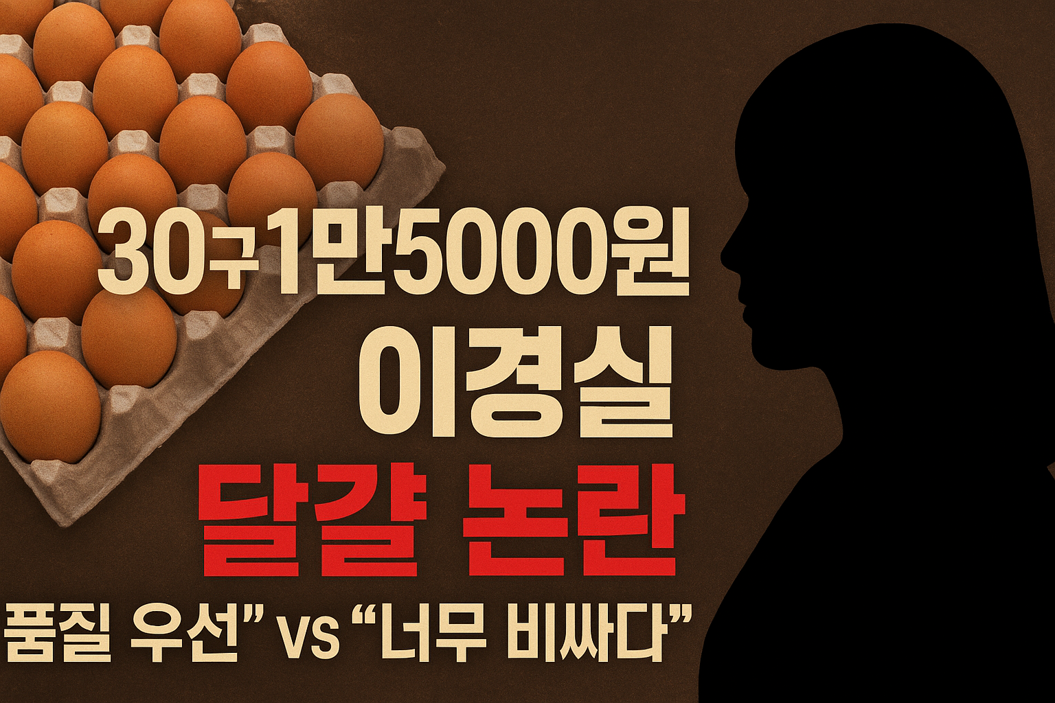 ‘30구 1만 5000원’ 달걀 가격 논란…이경실 발언이 불 붙인 소비자 민심, 무엇이 문제였나