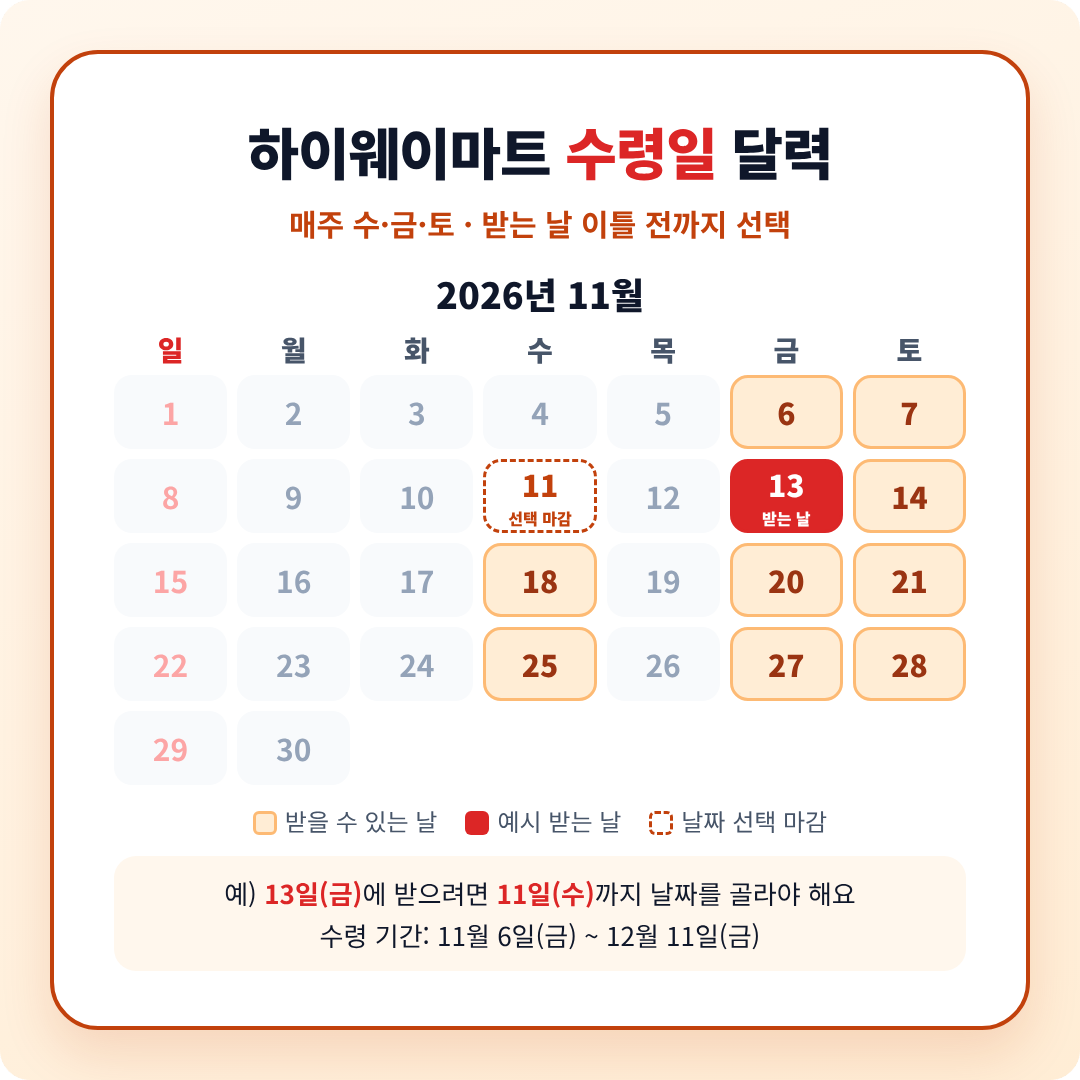 절임배추 사전예약 하이웨이마트 이미지