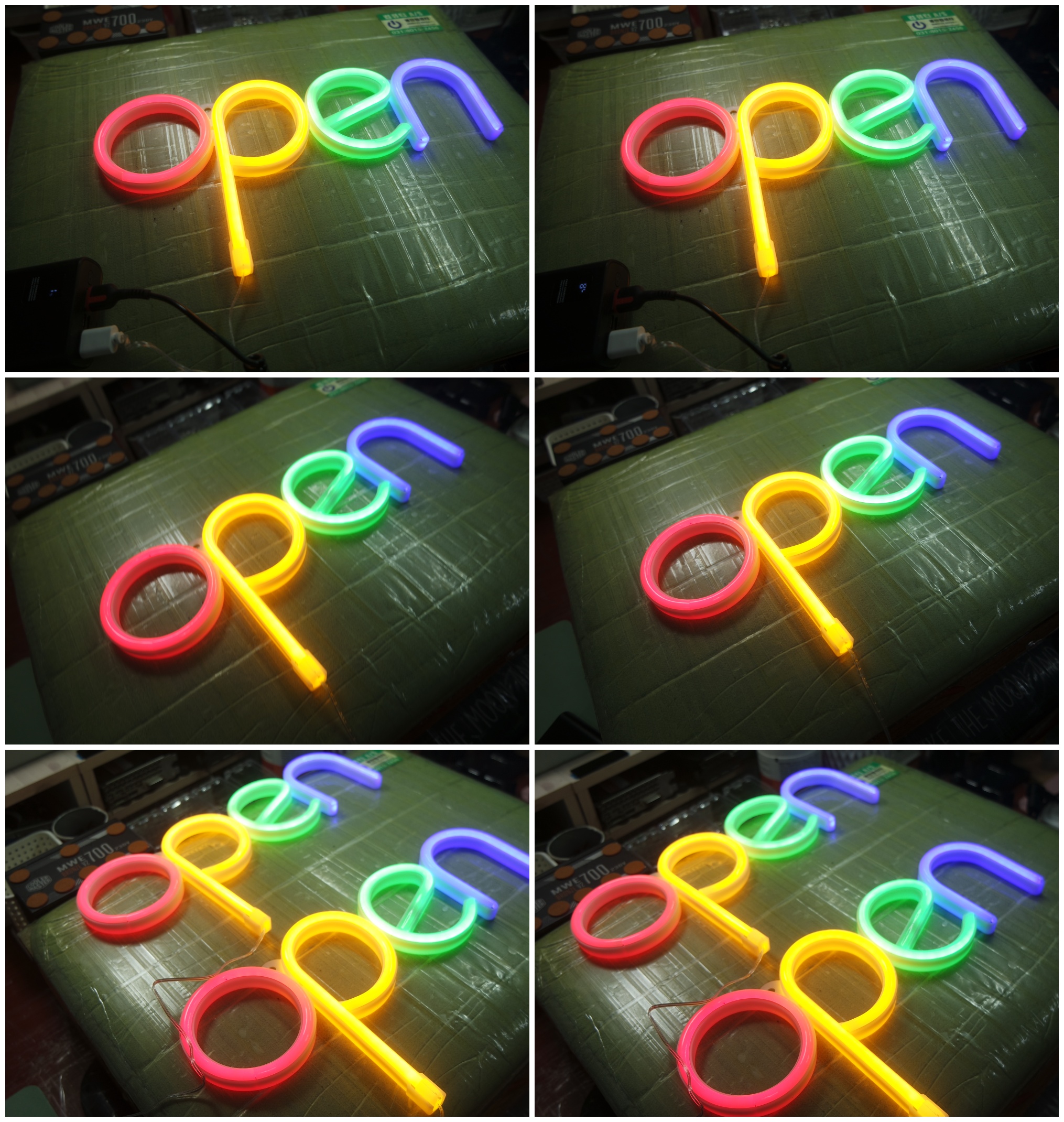 새로운 디자인의 OPEN LED