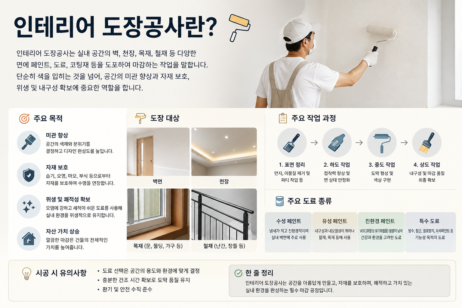 인테리어 도장공사란