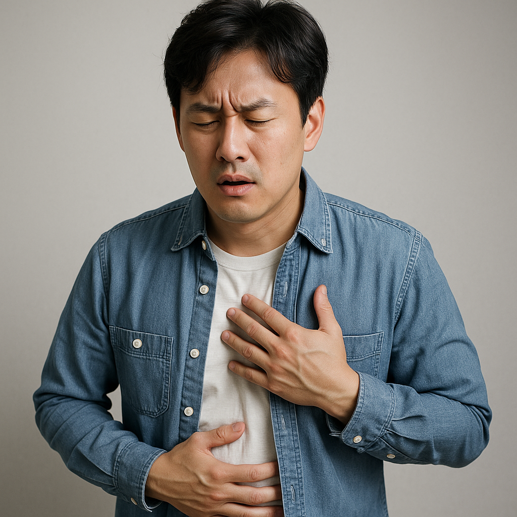 가슴이 답답할 때 심장 질환과 소화불량 구별법