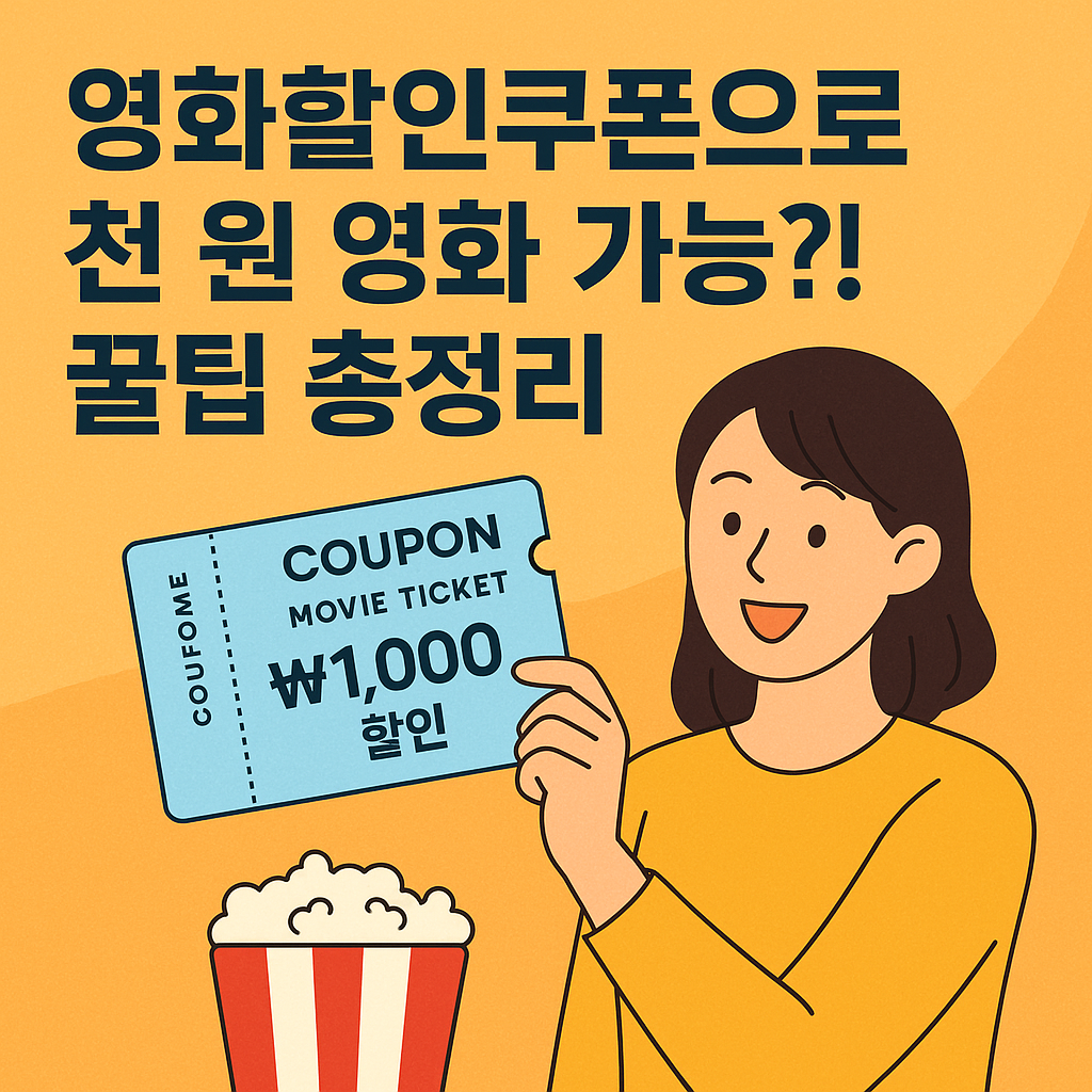 영화할인쿠폰 꿀팁 총정리
