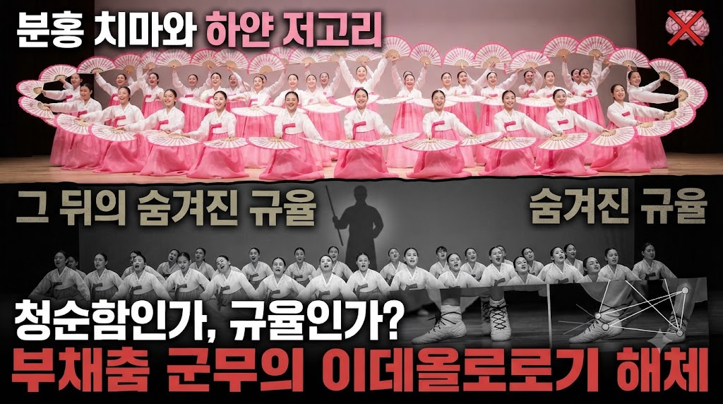 분홍 치마와 하얀 저고리 뒤의 규율: 무대 위 여고생들의 부채춤 군무가 생산하는 '청순함과 순종성'의 미학적 이데올로기 해체