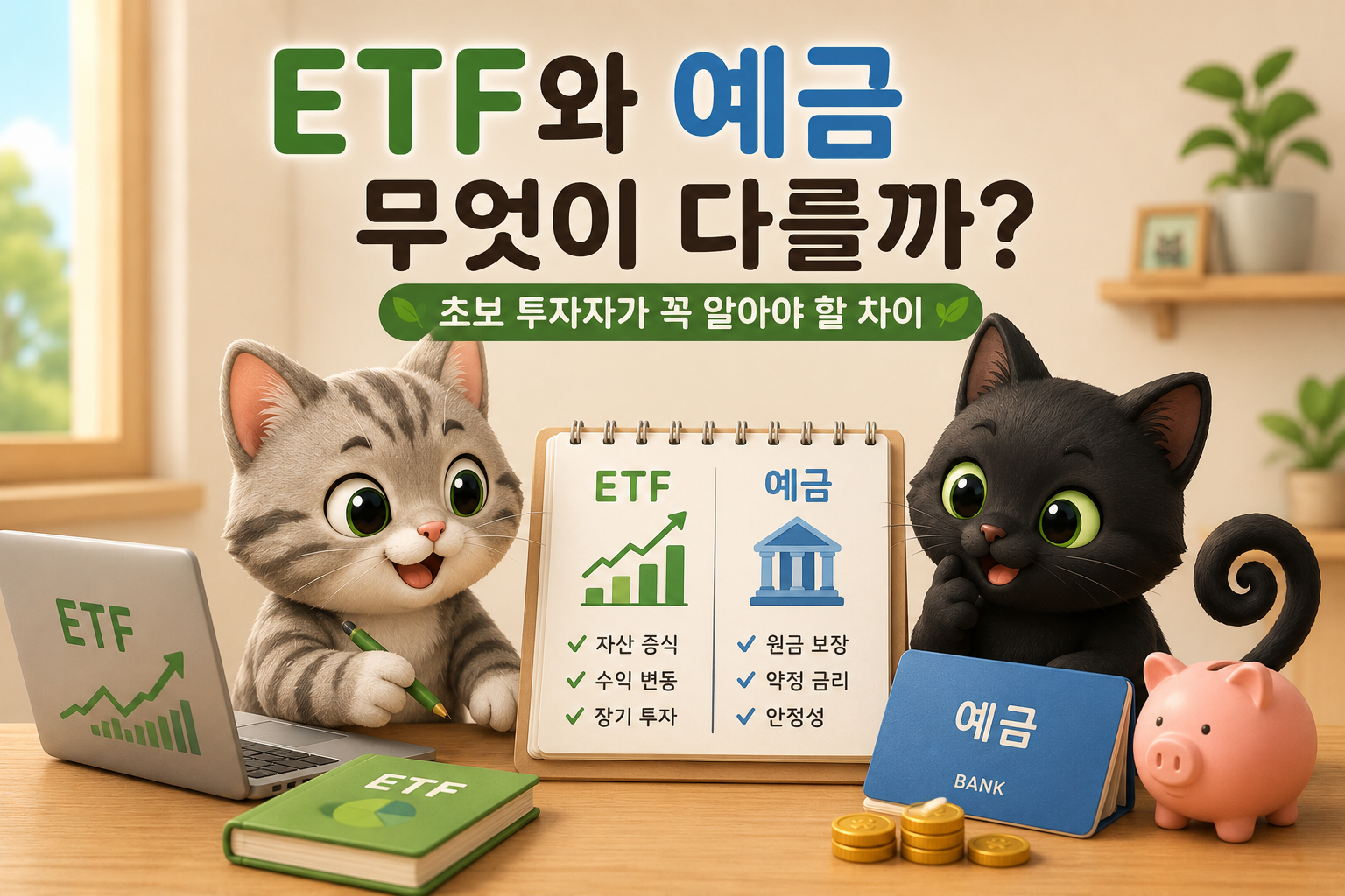 국내 주식ETF와 예금관련 내용