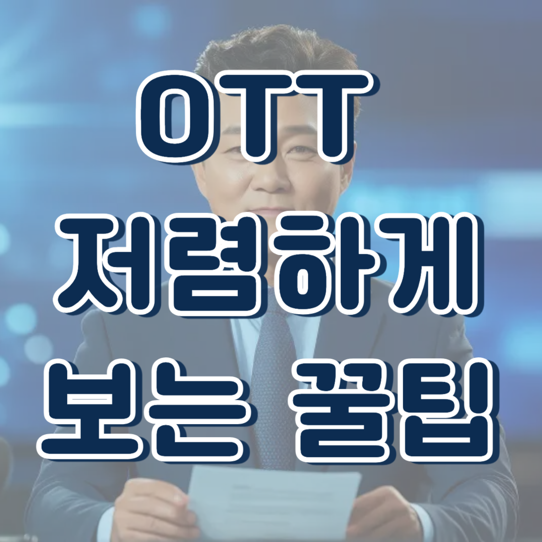 OTT 저렴하게 보는 꿀팁