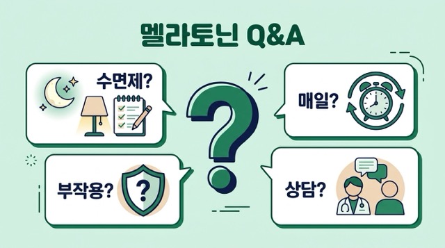 멜라토닌 자주 묻는 질문 이미지