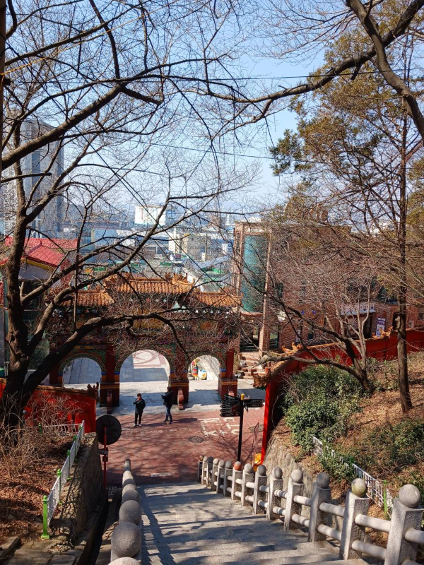 인천 중구청 내려가는 길