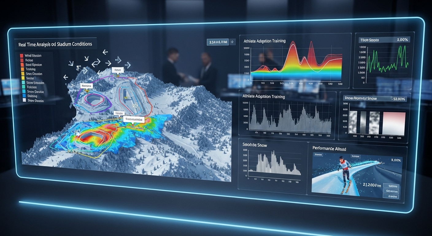 밀라노 동계 올림픽 현지 경기장 컨디션 및 선수단 적응 훈련 데이터 분석 이미지