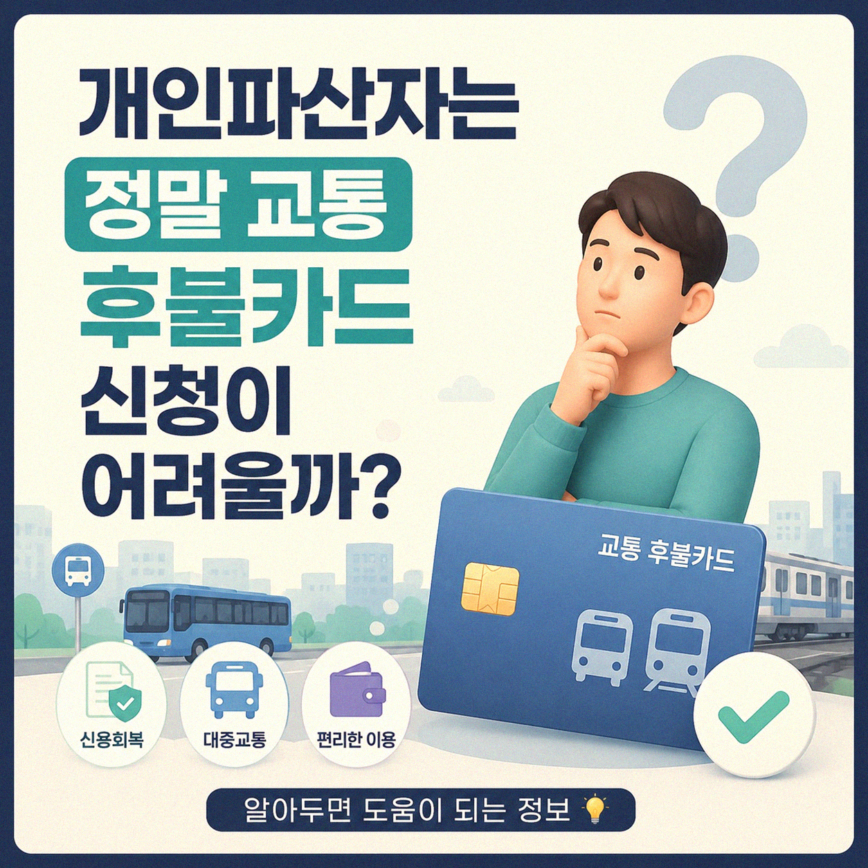 개인파산자는 교통 후불카드 발급이 어려울까