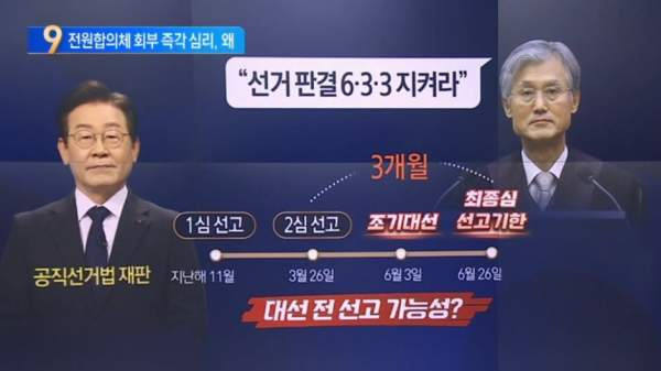 이재명 선거법 대법원 전원합의체 회부
