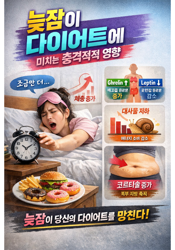 1.늦잠이 다이어트에 미치는 충격적 영향