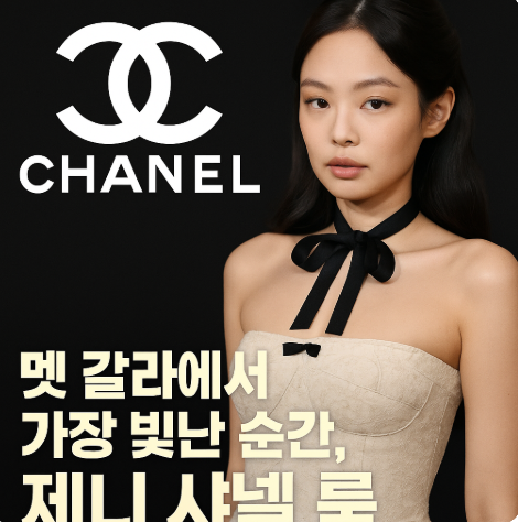 제니×샤넬, 멧갈라 2025의 주인공 – 그 드레스에 숨겨진 의미는?