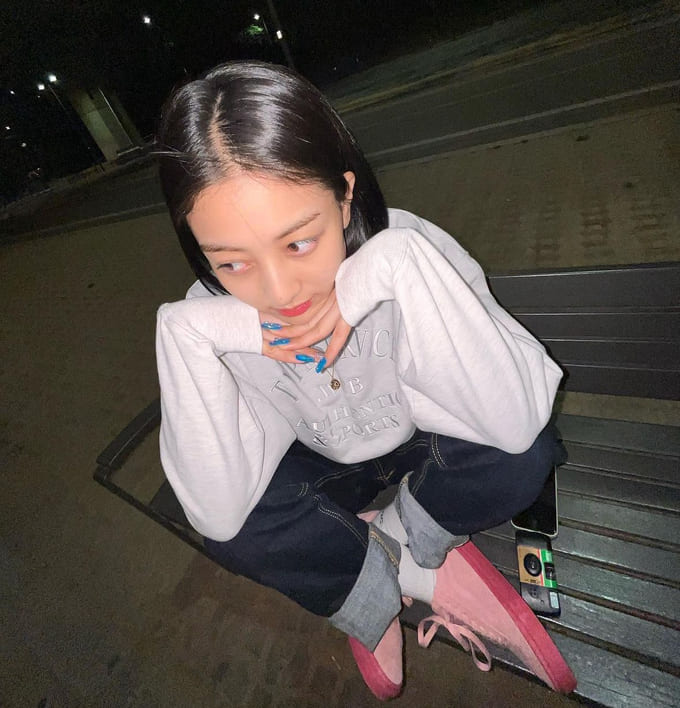 트와이스 지효 사복