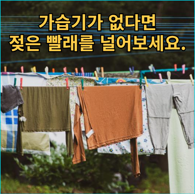 가습기 대신 빨래 활용