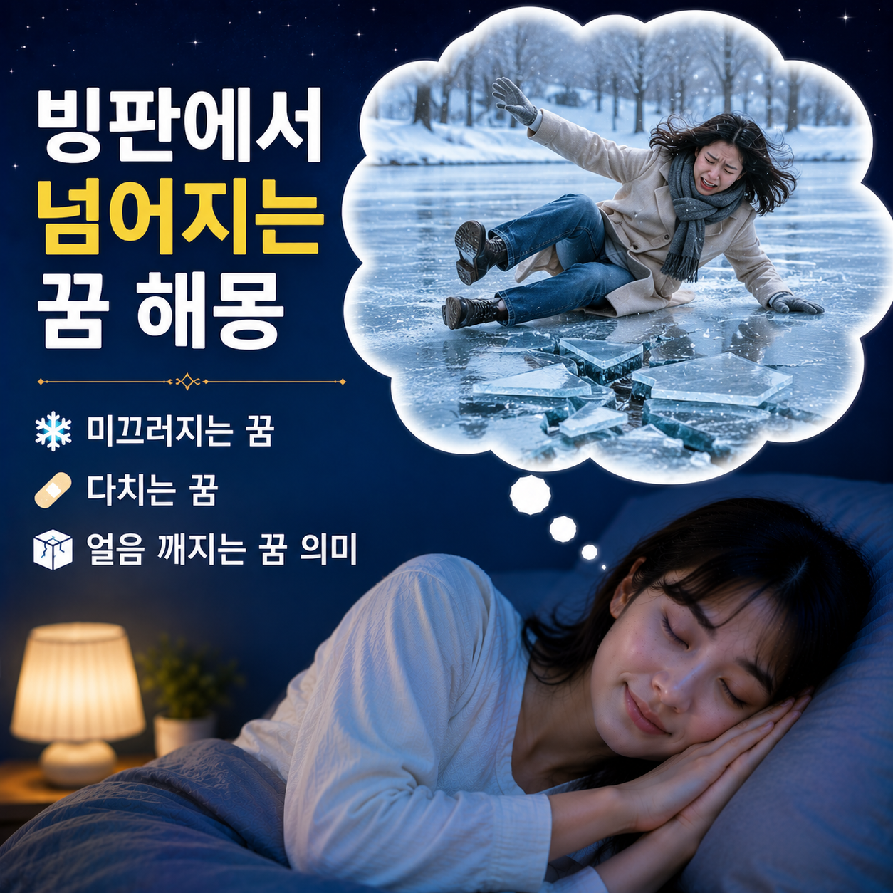빙판에서 넘어지는 꿈