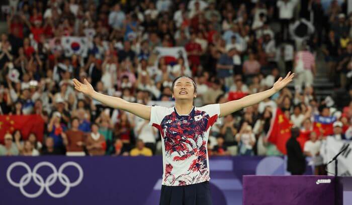 안세영 금메달&amp;#44; 슈퍼 그랜드 슬램 달성[파리올림픽 결승전 영상]