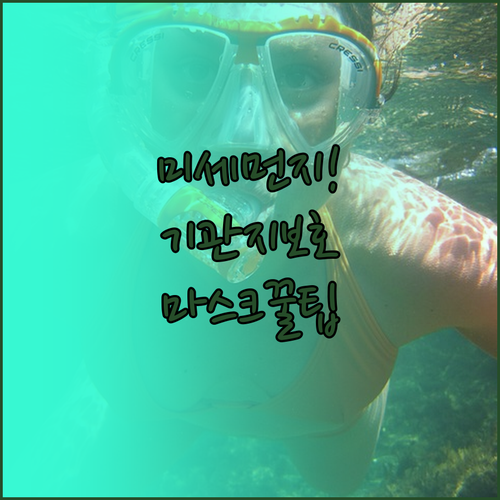 미세먼지로부터 기관지 보호하는 마스크..