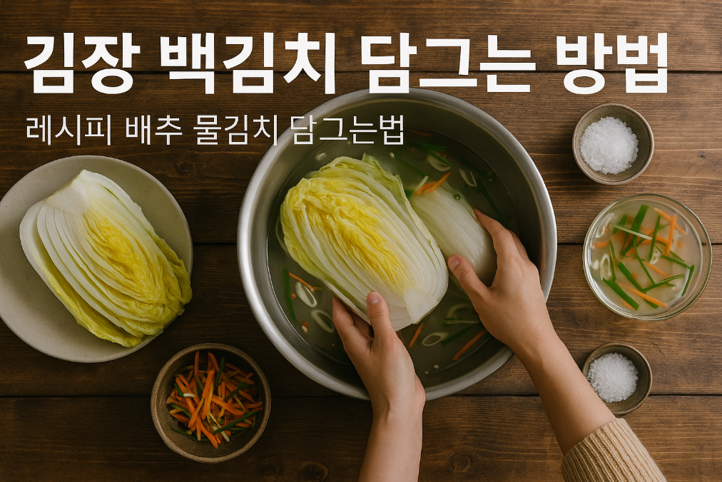 김장 백김치 3일만에 완성하는 비법 공개