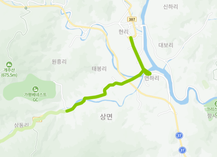 가평-74-1번-버스-노선-지도