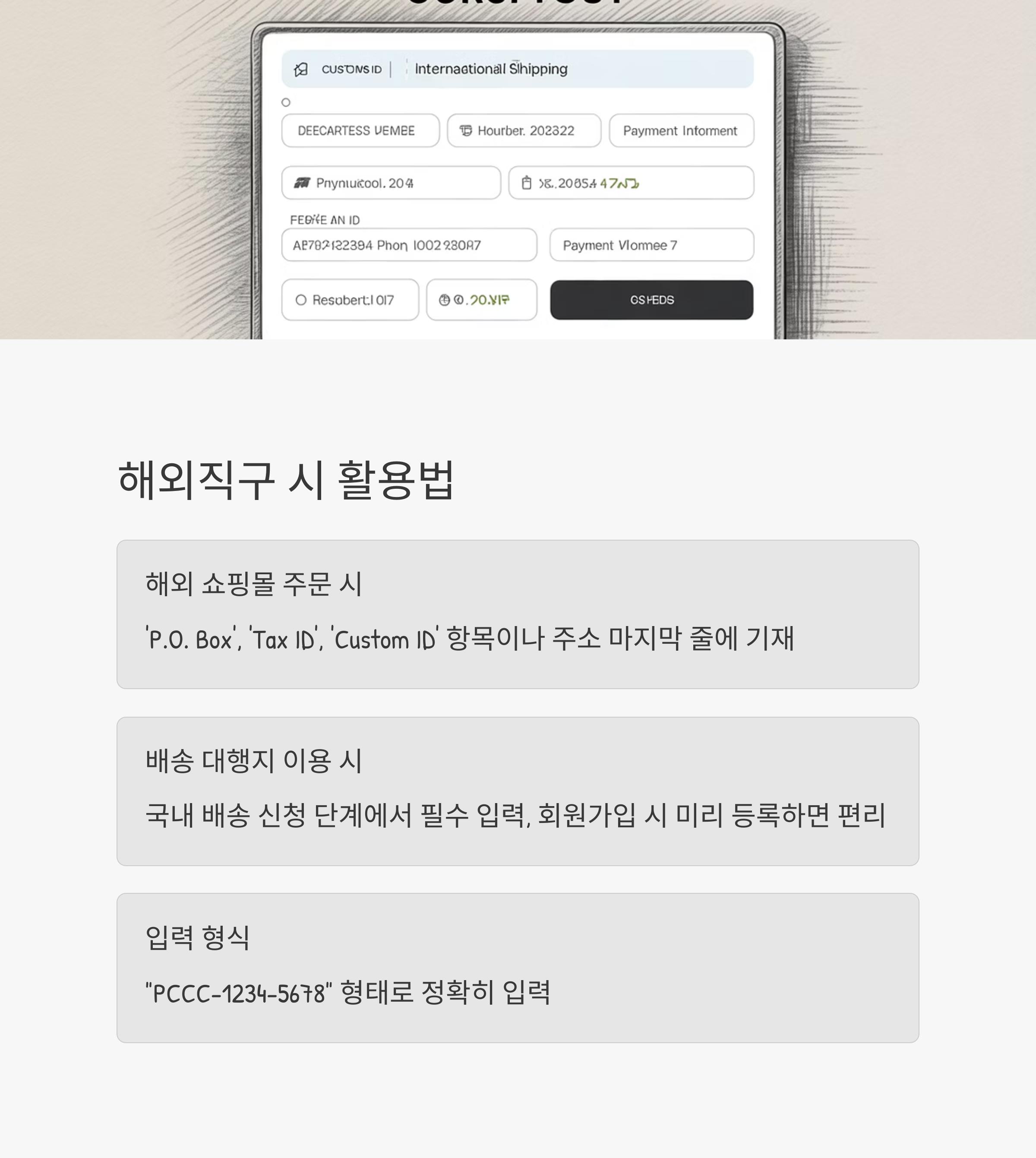개인통관고유부호