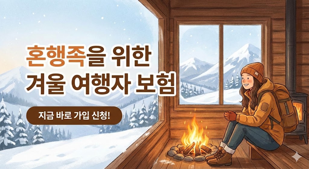 혼행족을 위한 겨울 여행자 보험, 지금 바로 가입 신청하세요