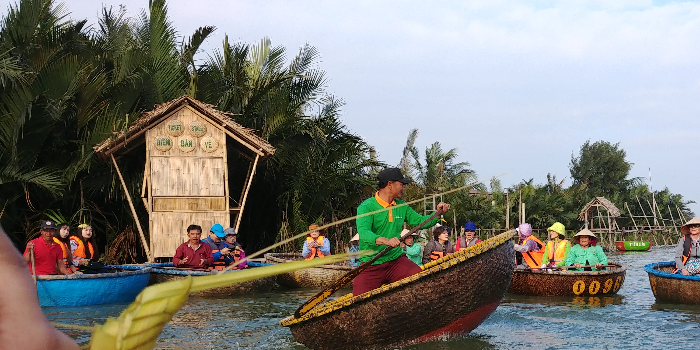 베트남 다낭 호이안 바구니배 바구니배타기 바구니배쇼