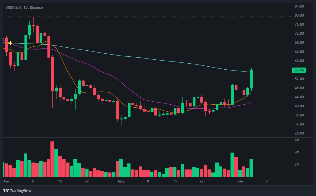 오디(ORDI) 코인 가격 현황