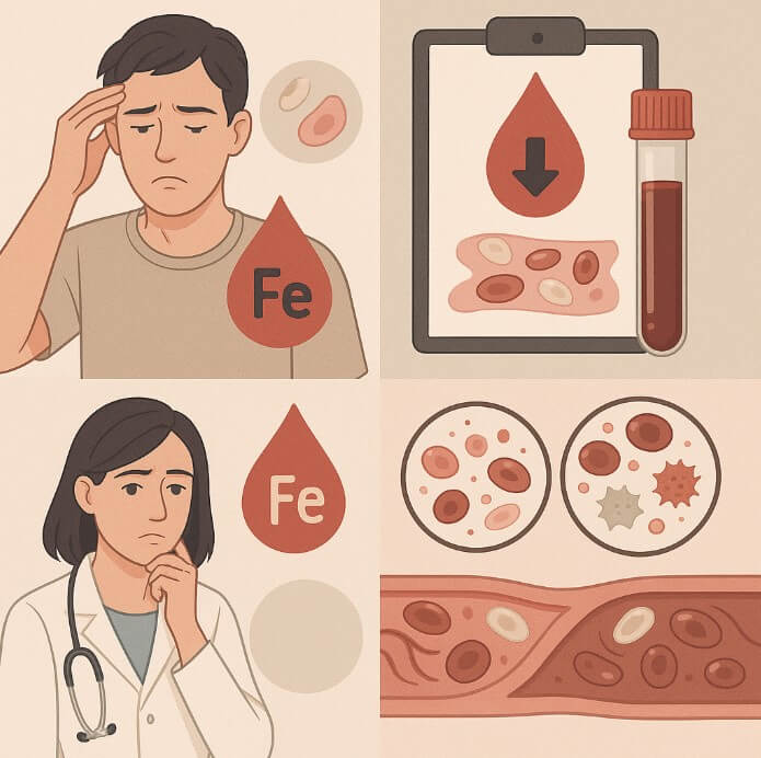철분 결핍과 혈액 질환 관계 관련 사진