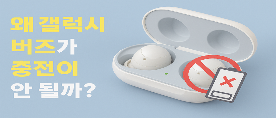 왜 갤럭시 버즈가 충전이 안 될까?
