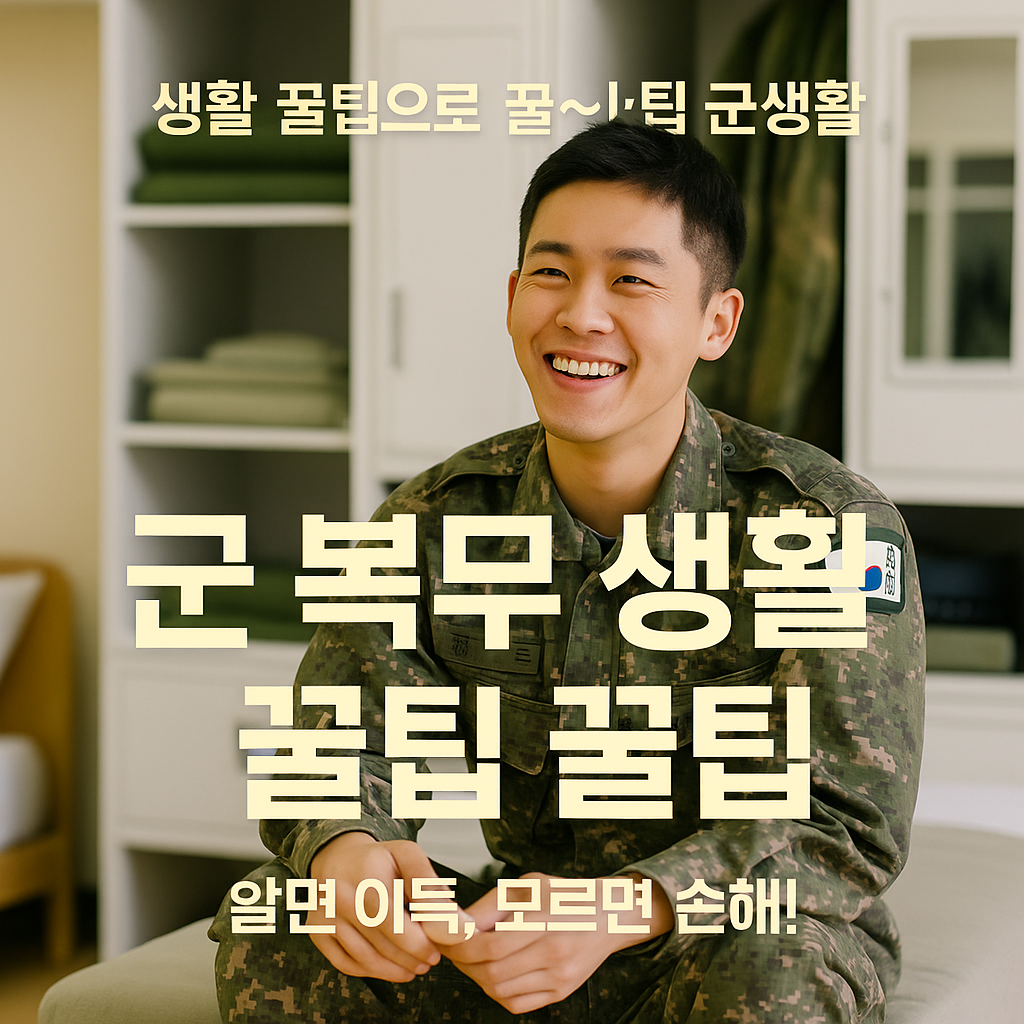 [4편] 군 복무 중 유용한 생활 꿀팁