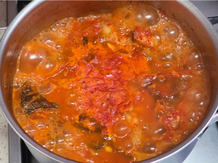 중약불에서 푹