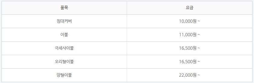 크린토피아 가격표