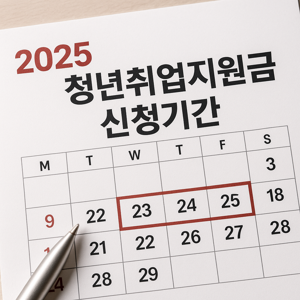 청년취업지원금 2025 신청기간