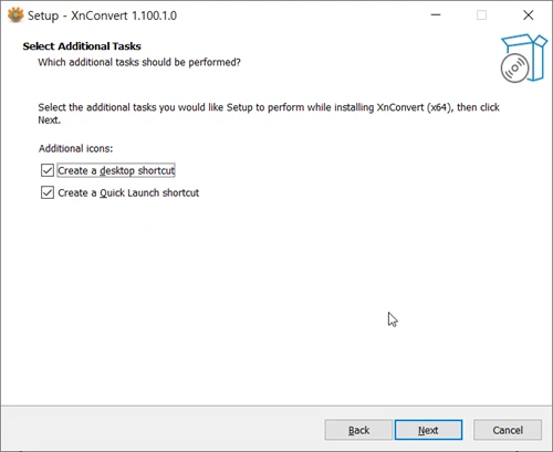 부가적인 작업 선택
