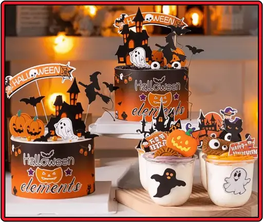 할로윈데이-호박/유령-음료