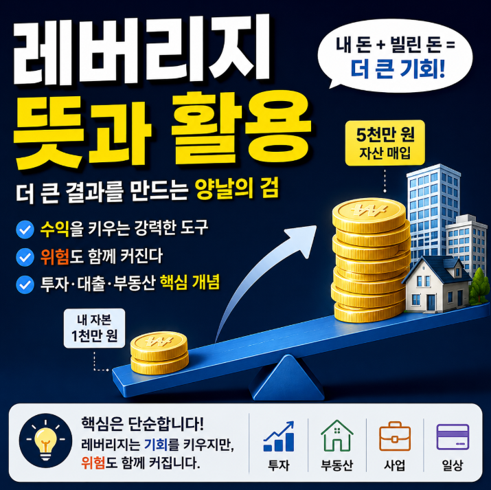 레버리지 뜻 투자 대출 부동산에서 자주 쓰는 이유 총정리1