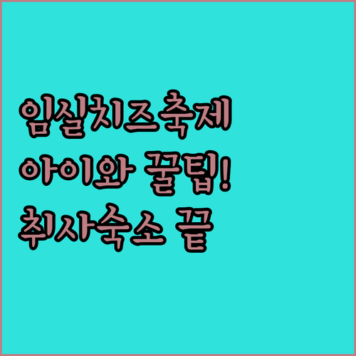 2025년 임실치즈축제 아이 맞춤형 ..