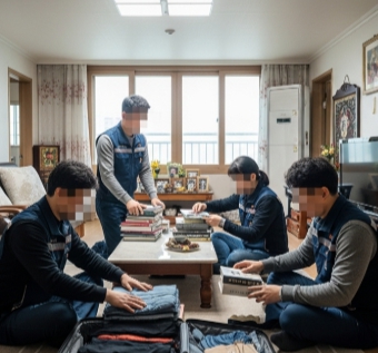 인천 유품정리중