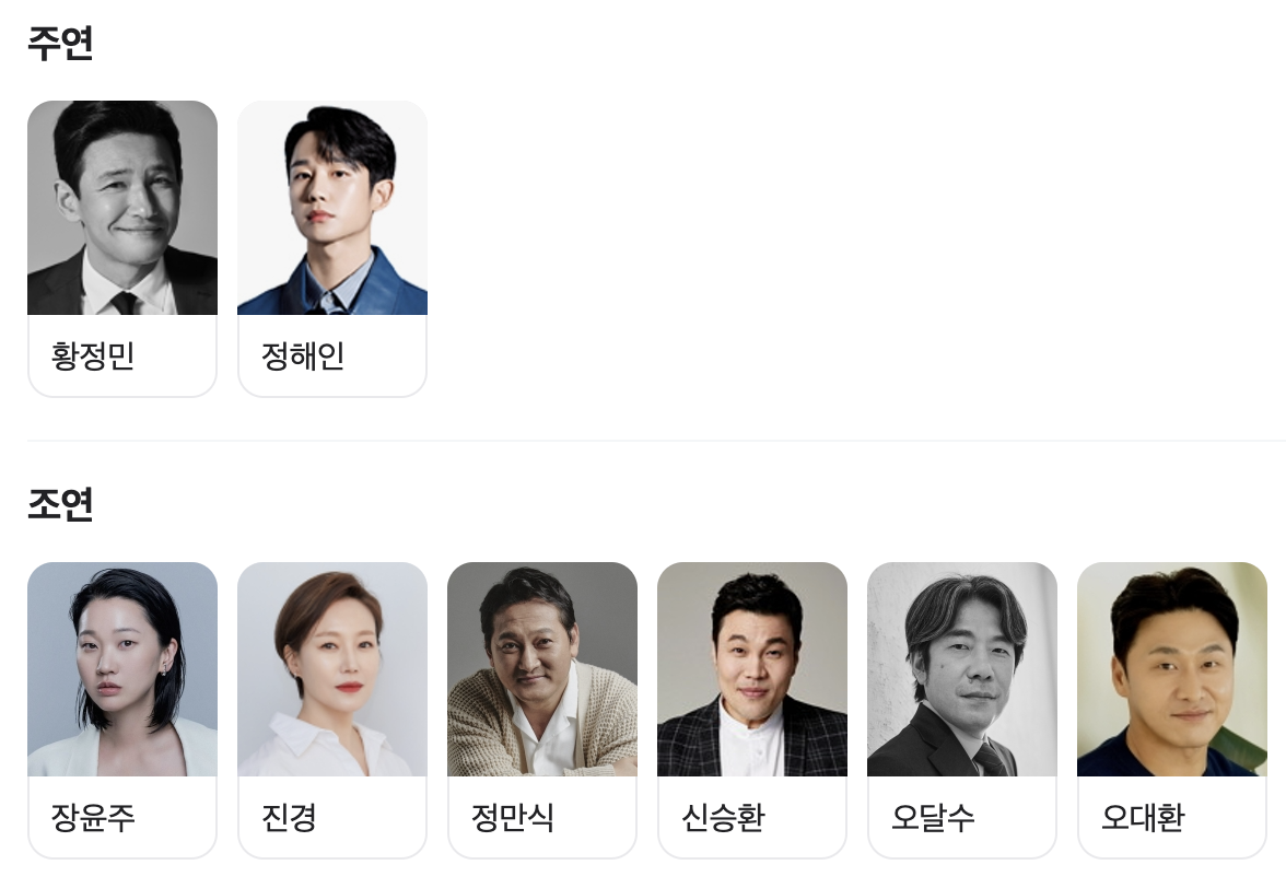 베테랑2 등장인물