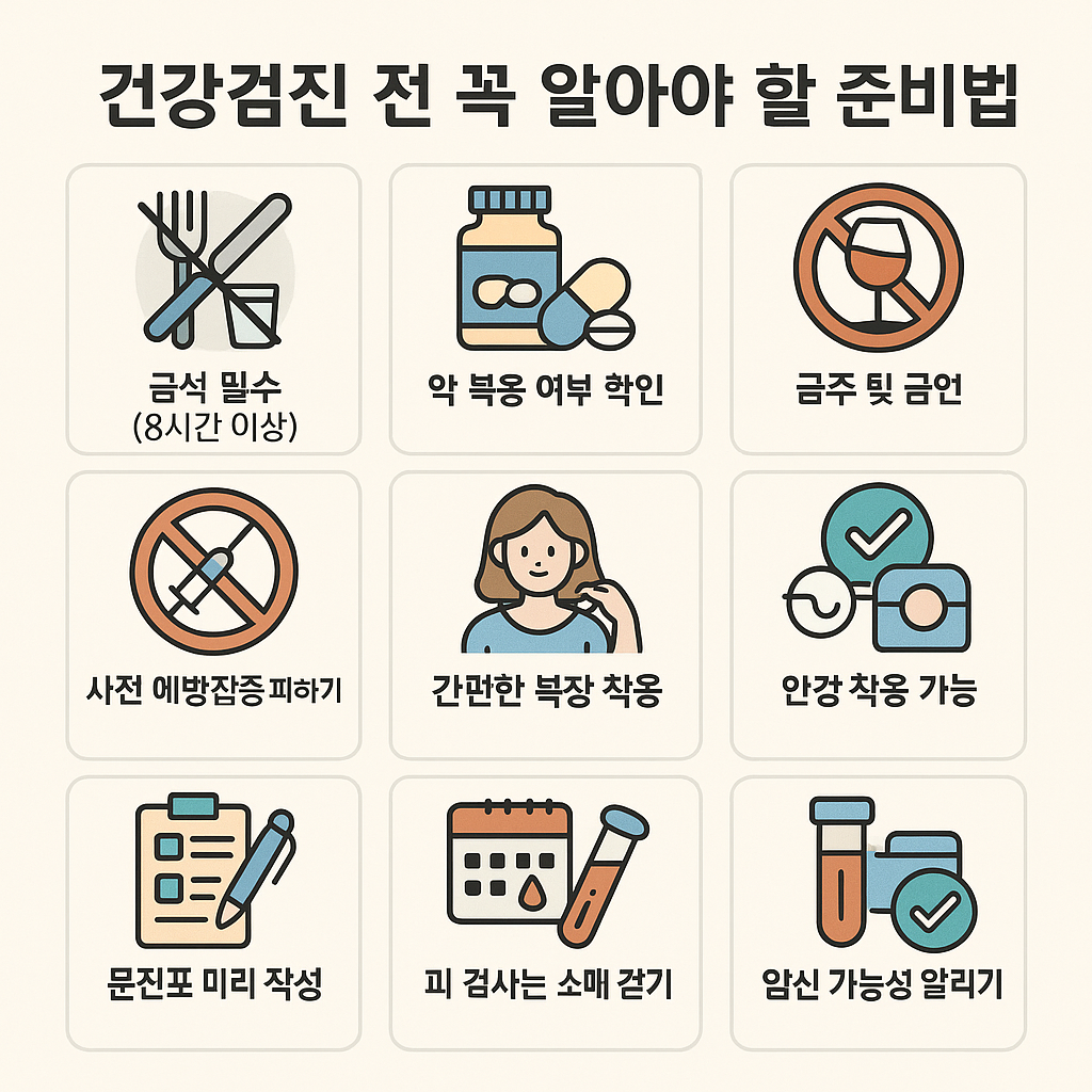 건강검진 전 꼭 알아야 할 준비법